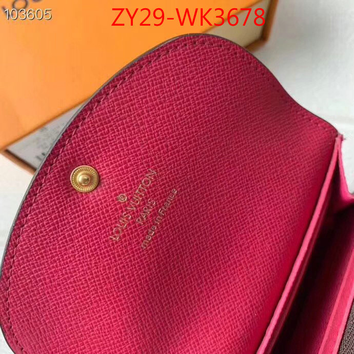 LV Bags(4A)-Wallet,ID: WK3678,$:29USD