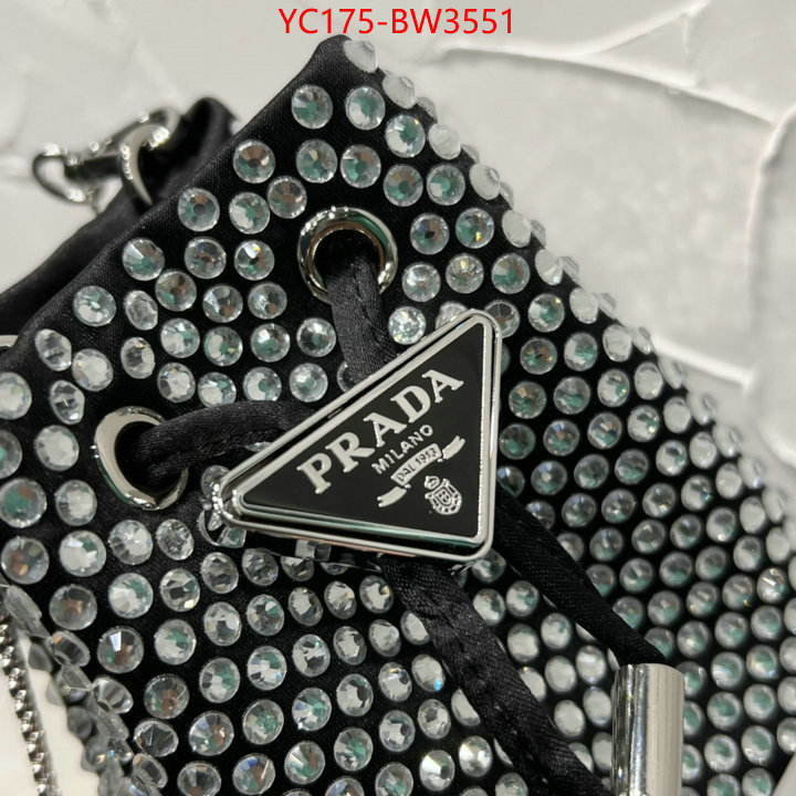 Prada Bags(TOP)-Diagonal-,ID: BW3551,$: 175USD