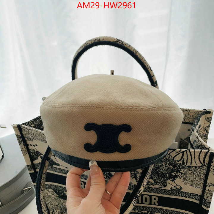 Cap (Hat)-Celine,2023 perfect replica designer , ID: HW2961,$: 29USD