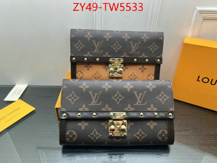 LV Bags(4A)-Wallet,what's the best place to buy replica ,ID: TW5533,$: 49USD