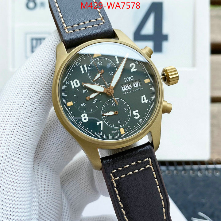 Watch(4A)-IWC,every designer ,ID: WA7578,$: 429USD