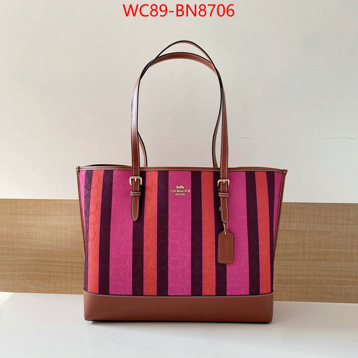 Coach Bags(4A)-Tote-,replica ,ID: BN8706,$: 89USD