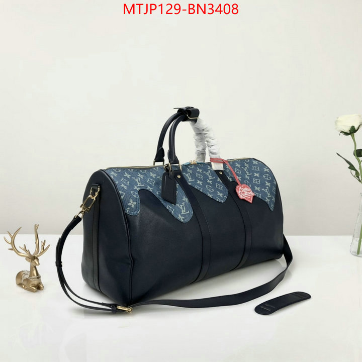 LV Bags(4A)-Keepall BandouliRe 45-50-,what's the best to buy replica ,ID: BN3408,$: 129USD