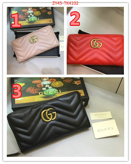 Gucci Bags(4A)-Wallet-,ID: TK4102,$:45USD