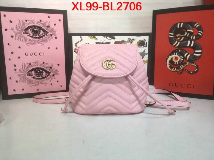 Gucci Bags(4A)-Backpack-,exclusive cheap ,ID: BL2706,$: 99USD