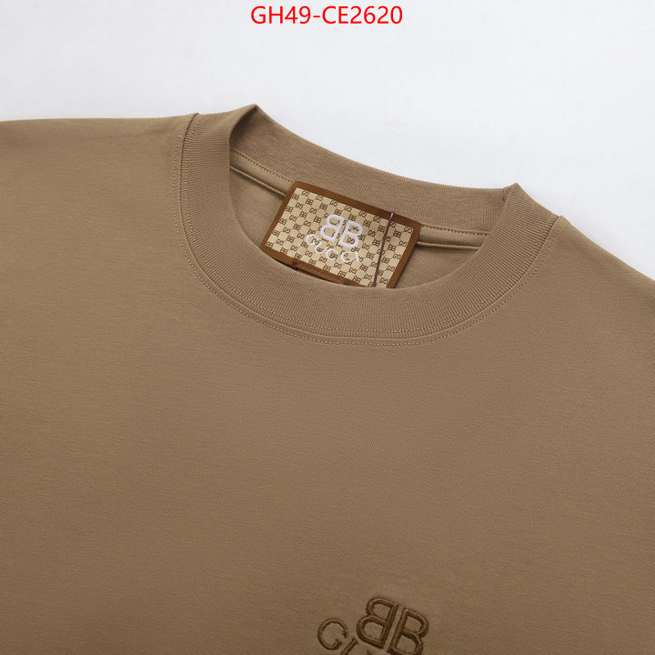 Clothing-Gucci,buy top high quality replica , ID: CE2620,$: 49USD