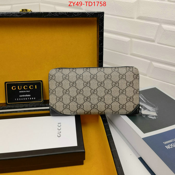 Gucci Bags(4A)-Wallet-,ID: TD1758,$: 49USD