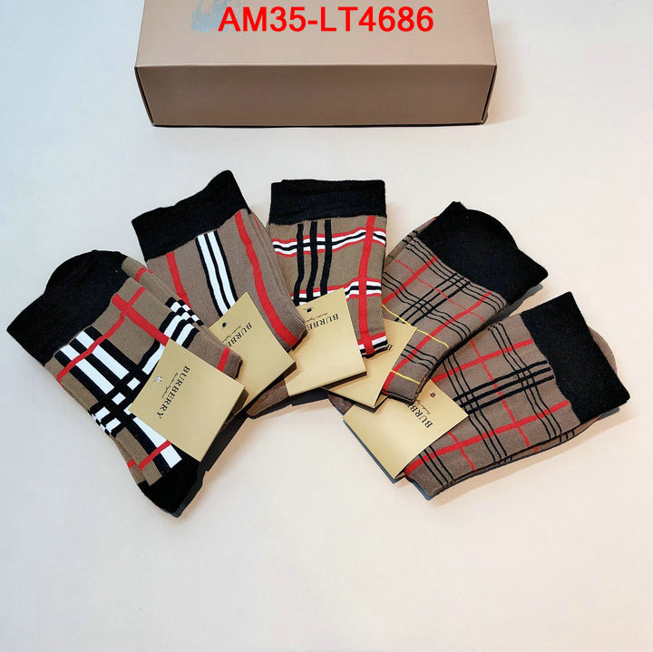 Sock-Burberry,knockoff highest quality , ID: LT4686,$: 35USD