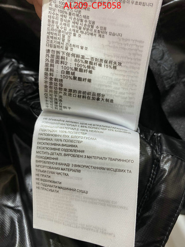 Down jacket Women-Canada Goose,aaaaa+ quality replica , ID: CP5058,$: 209USD