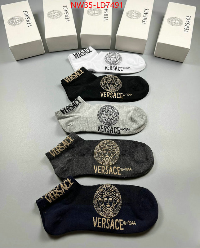 Sock-Versace,what's the best to buy replica , ID: LD7491,$: 35USD