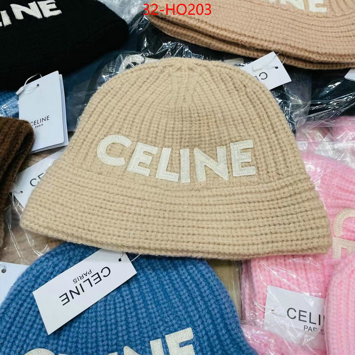 Cap (Hat)-Celine,2023 replica wholesale cheap sales online , ID: HO203,$: 32USD