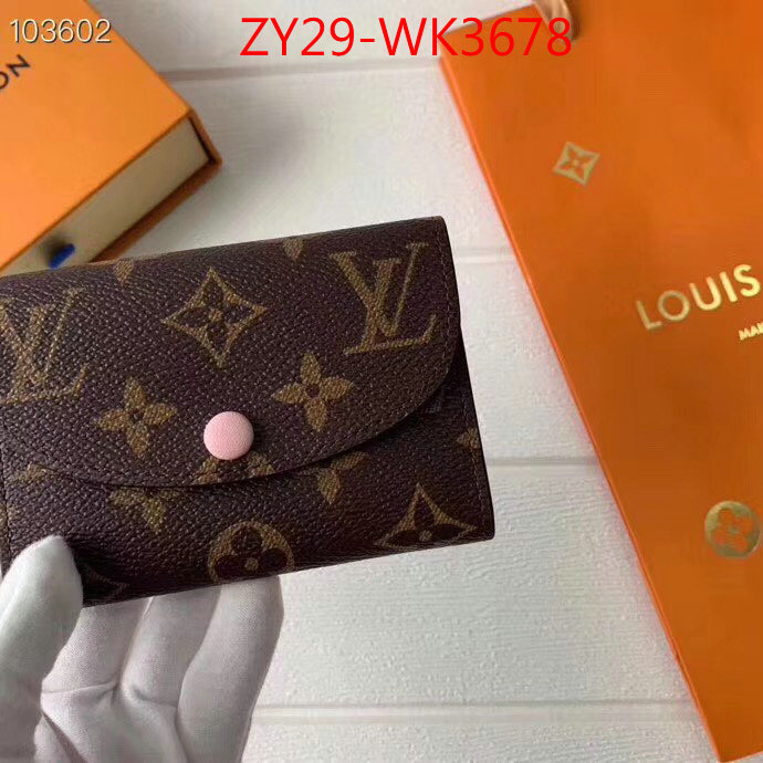 LV Bags(4A)-Wallet,ID: WK3678,$:29USD