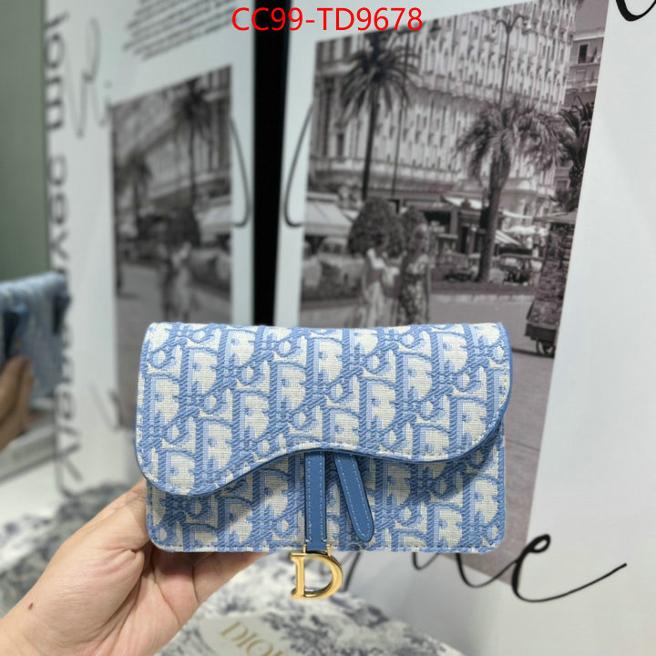 Dior Bags(TOP)-Wallet-,ID: TD9678,$: 99USD