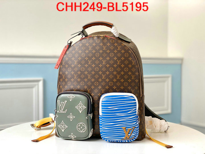 LV Bags(TOP)-Backpack-,ID: BL5195,$: 249USD