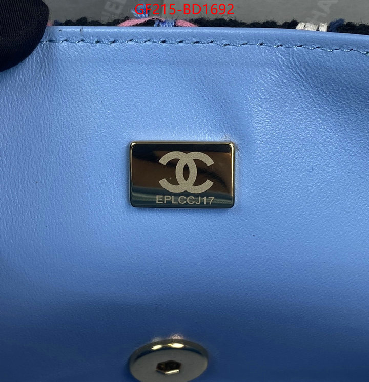 Chanel Bags(TOP)-Diagonal-,ID: BD1692,$: 215USD