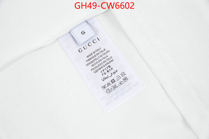 Clothing-Gucci,high quality 1:1 replica , ID: CW6602,$: 49USD