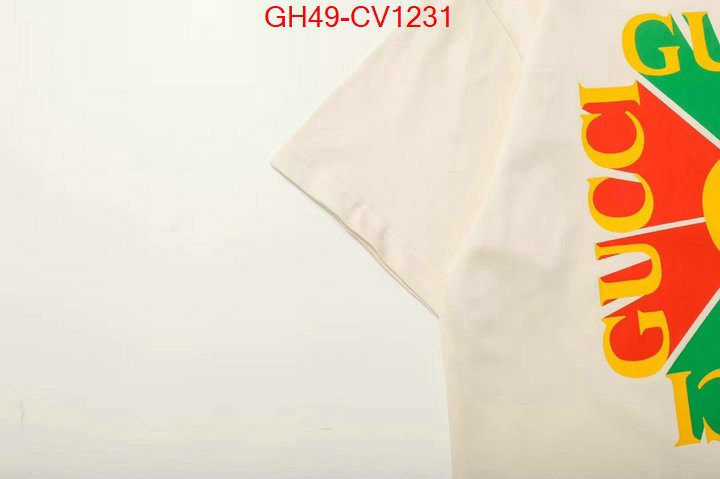 Clothing-Gucci,top quality designer replica , ID: CV1231,$: 49USD