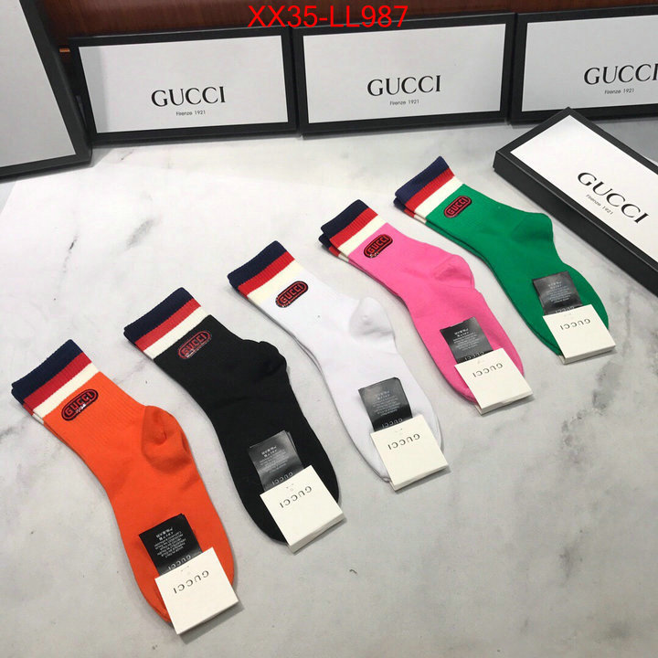 Sock-Gucci,replica aaaaa designer , ID: LL987,$:35USD