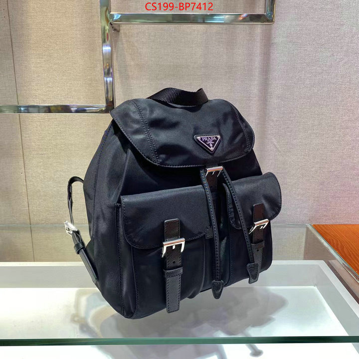 Prada Bags(TOP)-Backpack-,ID: BP7412,$: 199USD