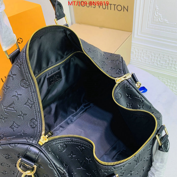 LV Bags(4A)-Keepall BandouliRe 45-50-,best quality fake ,ID: BN9819,$: 109USD