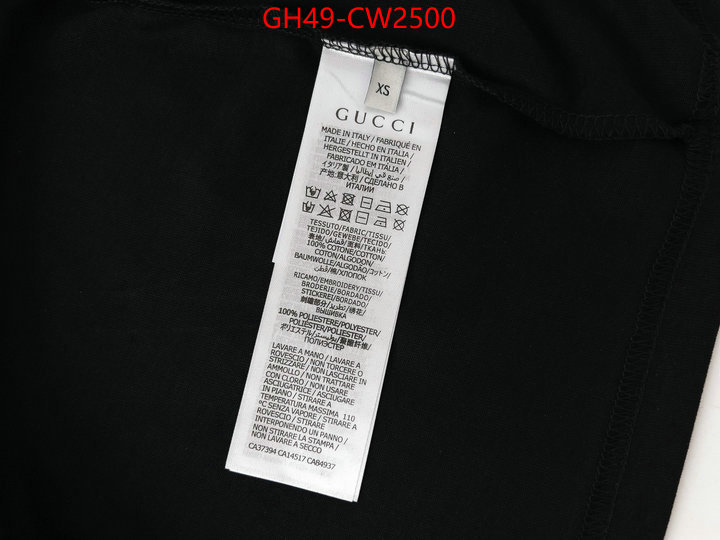 Clothing-Gucci,replcia cheap , ID: CW2500,$: 49USD