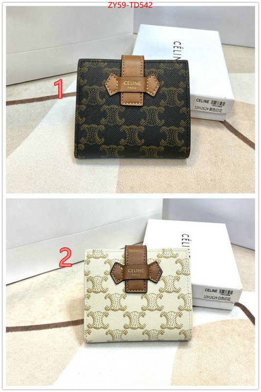 CELINE Bags(4A)-Wallet,high quality designer replica ,ID: TD542,$: 59USD