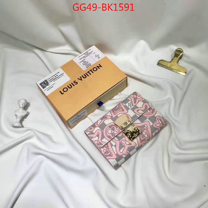 LV Bags(4A)-Wallet,ID: BK1591,$:49USD