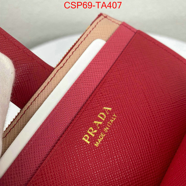 Prada Bags(TOP)-Wallet,ID:TA407,$: 69USD