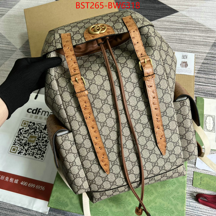 Gucci Bags(TOP)-Backpack-,high quality perfect ,ID: BW6318,$: 265USD