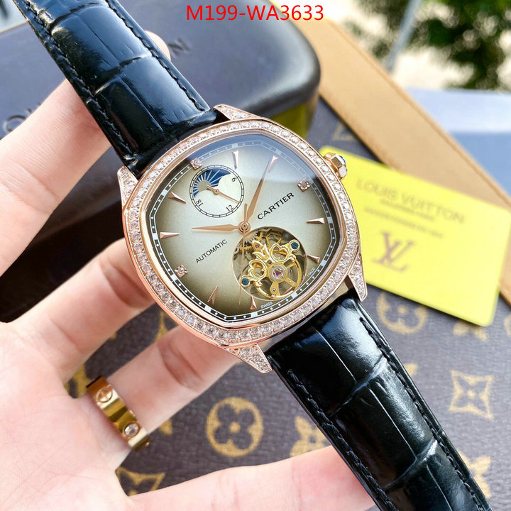 Watch(4A)-Cartier,new ,ID: WA3633,$: 199USD