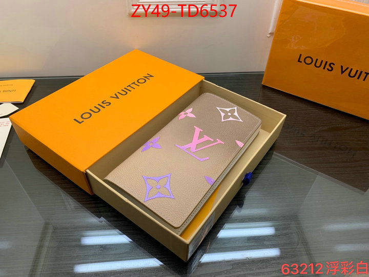 LV Bags(4A)-Wallet,best aaaaa ,ID: TD6537,$: 49USD