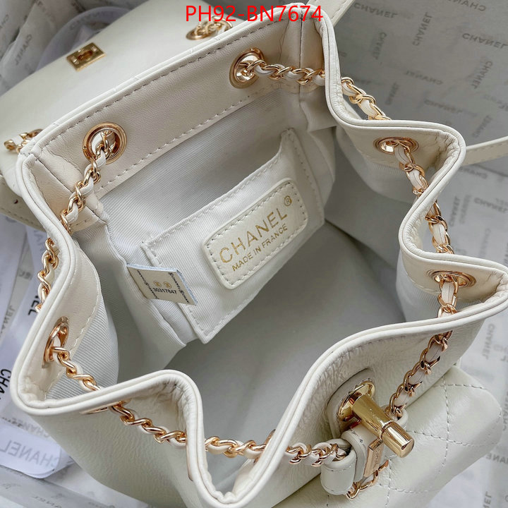 Chanel Bags(4A)-Backpack-,ID: BN7674,$: 92USD