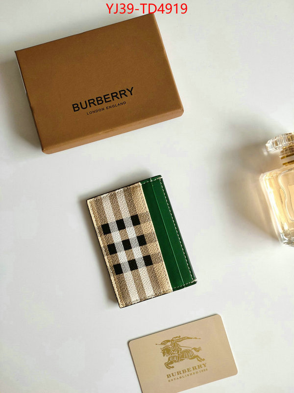 Burberry Bags(4A)-Wallet,best knockoff ,ID: TD4919,$: 39USD