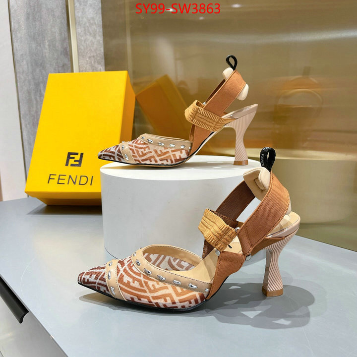 Women Shoes-Fendi,fashion replica , ID: SW3863,$: 99USD