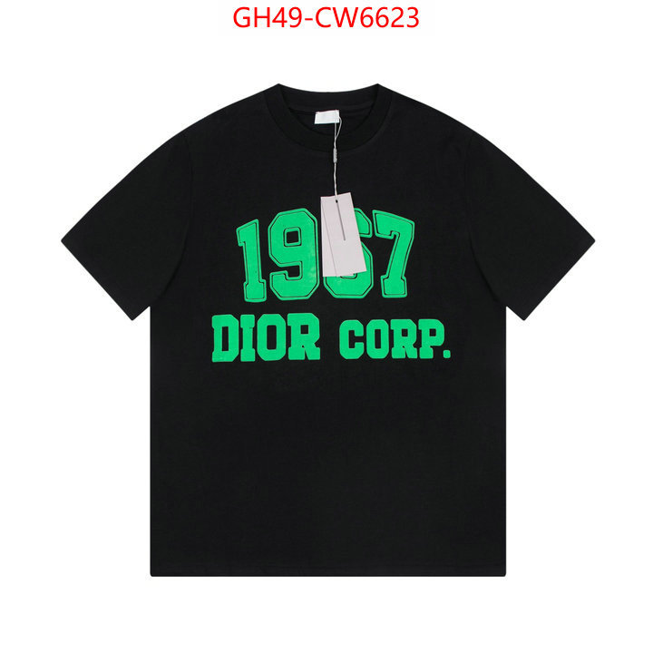 Clothing-Dior,2023 aaaaa replica customize , ID: CW6623,$: 49USD