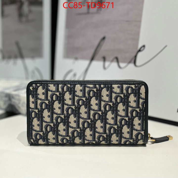 Dior Bags(TOP)-Wallet-,ID: TD9671,$: 85USD