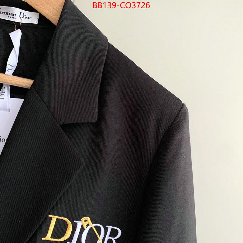 Clothing-Dior,1:01 , ID: CO3726,$: 139USD