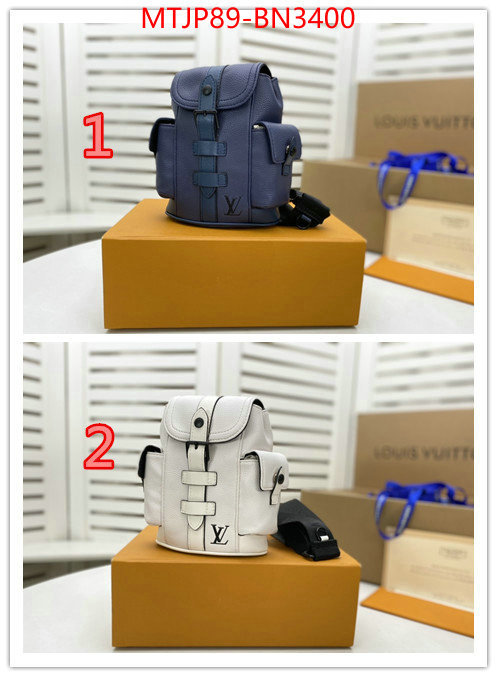 LV Bags(4A)-Backpack-,online store ,ID: BN3400,$: 89USD