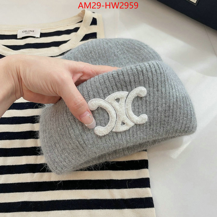 Cap (Hat)-Celine,brand designer replica , ID: HW2959,$: 29USD