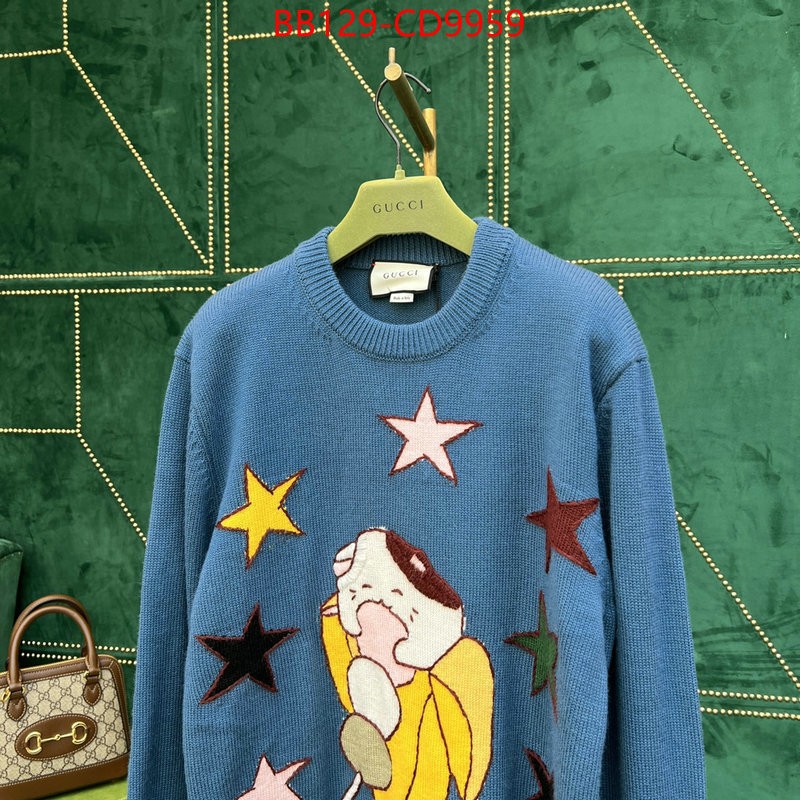 Clothing-Gucci,sellers online , ID: CD9959,$: 129USD