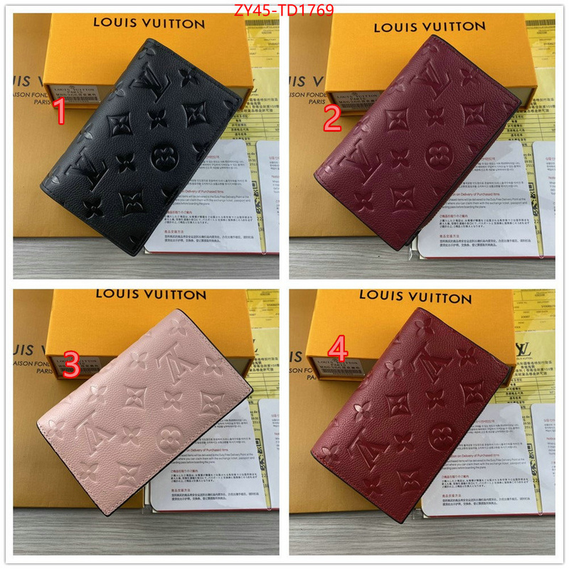 LV Bags(4A)-Wallet,ID: TD1769,$: 45USD