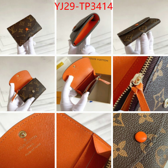 LV Bags(4A)-Wallet,ID: TP3414,$: 29USD