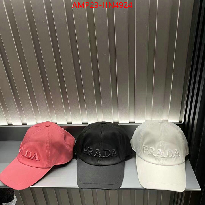 Cap (Hat)-Prada,good quality replica , ID: HN4924,$: 29USD