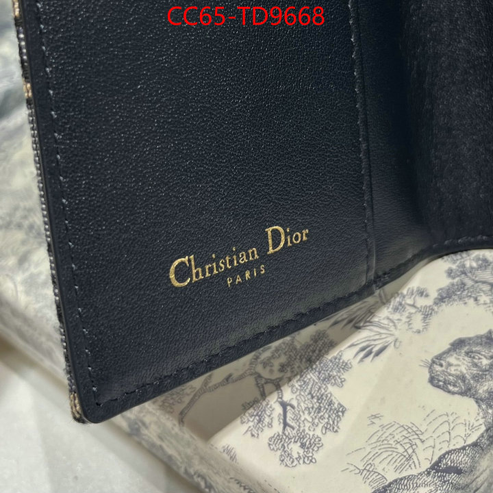 Dior Bags(TOP)-Wallet-,ID: TD9668,$: 65USD