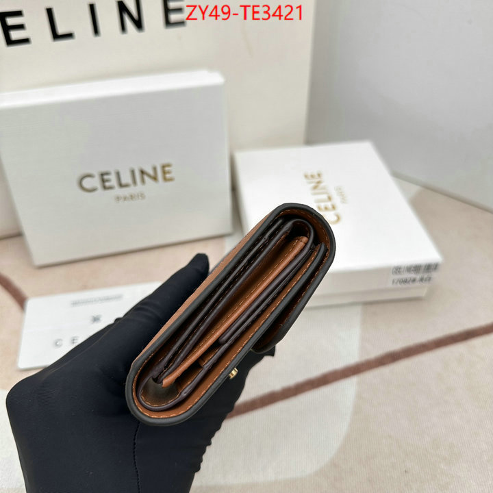 CELINE Bags(4A)-Wallet,fake ,ID: TE3421,$: 49USD