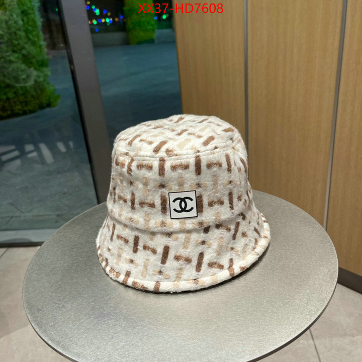 Cap (Hat)-Chanel,high quality designer , ID: HD7608,$: 37USD