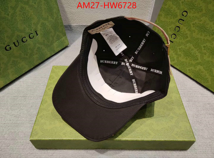 Cap (Hat)-Burberry,buy replica , ID: HW6728,$: 27USD