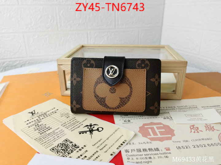 LV Bags(4A)-Wallet,ID: TN6743,$: 45USD