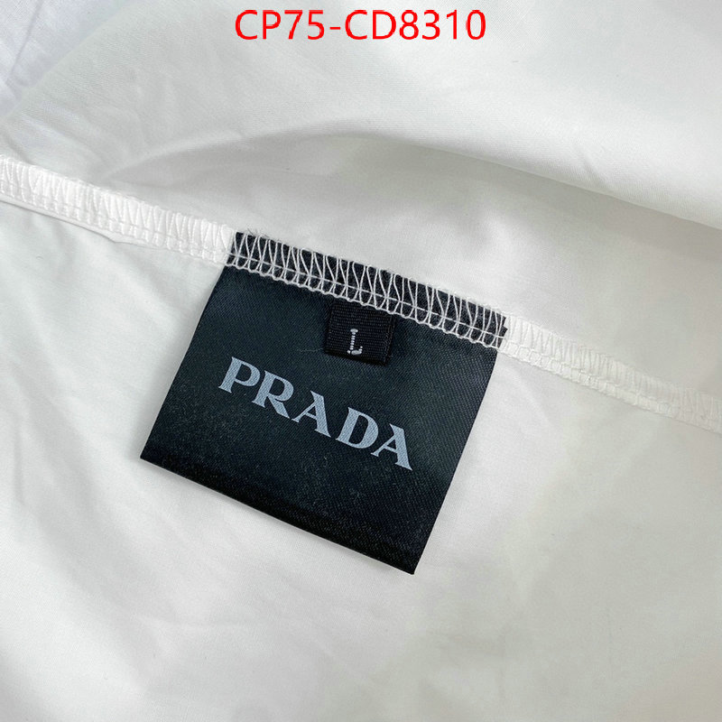 Clothing-Prada,highest quality replica , ID: CD8310,$: 75USD