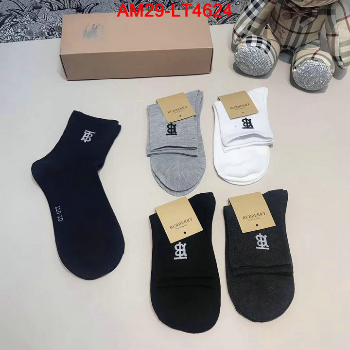 Sock-Burberry,brand designer replica , ID: LT4624,$: 29USD